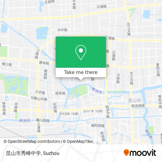昆山市秀峰中学 map