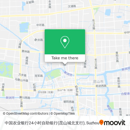 中国农业银行24小时自助银行(昆山城北支行) map