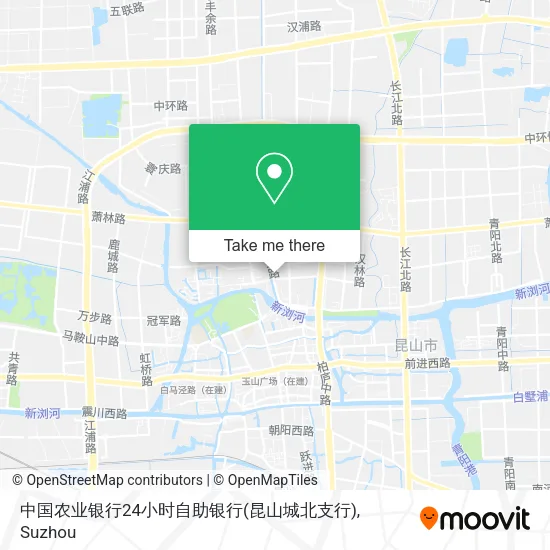 中国农业银行24小时自助银行(昆山城北支行) map