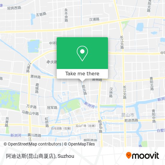 阿迪达斯(昆山商厦店) map