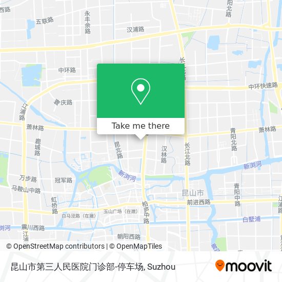 昆山市第三人民医院门诊部-停车场 map