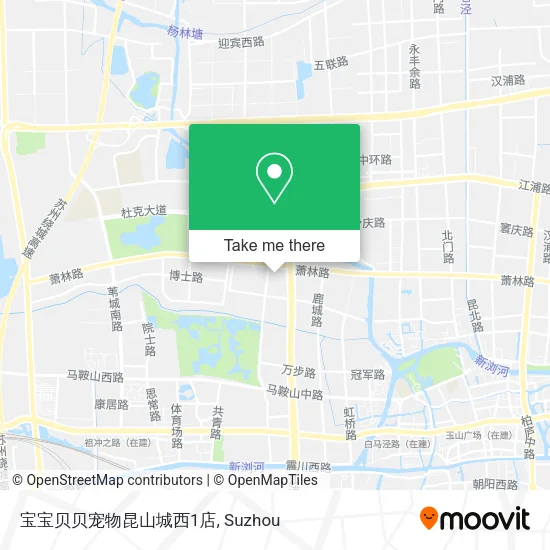 宝宝贝贝宠物昆山城西1店 map