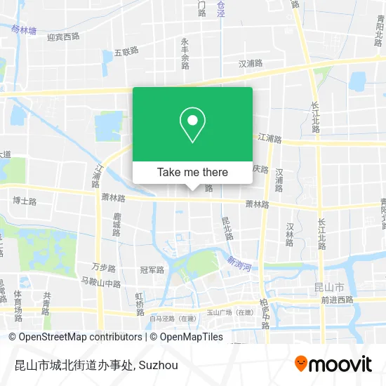 昆山市城北街道办事处 map