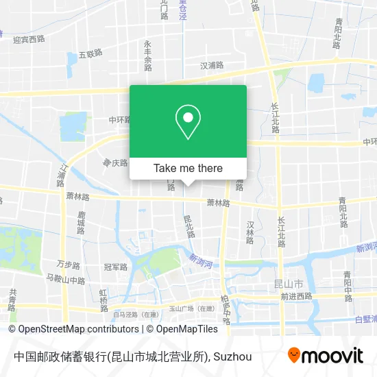 中国邮政储蓄银行(昆山市城北营业所) map