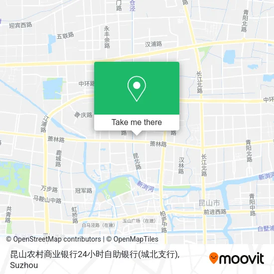 昆山农村商业银行24小时自助银行(城北支行) map