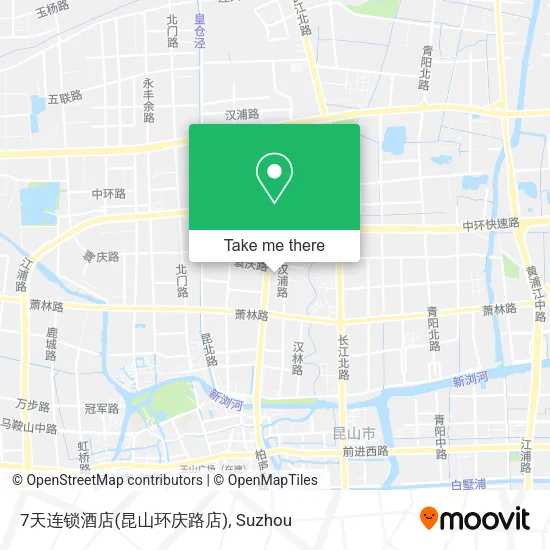 7天连锁酒店(昆山环庆路店) map