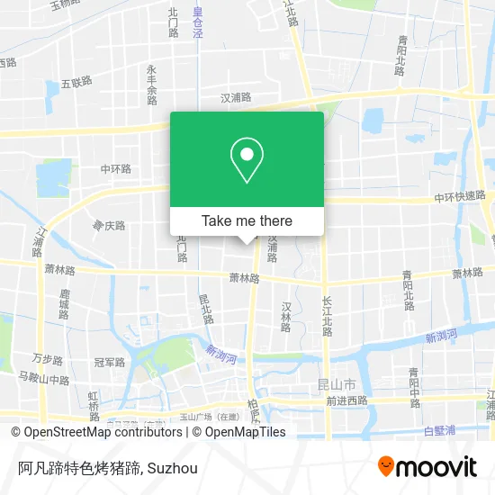 阿凡蹄特色烤猪蹄 map