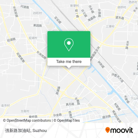 强新路加油站 map