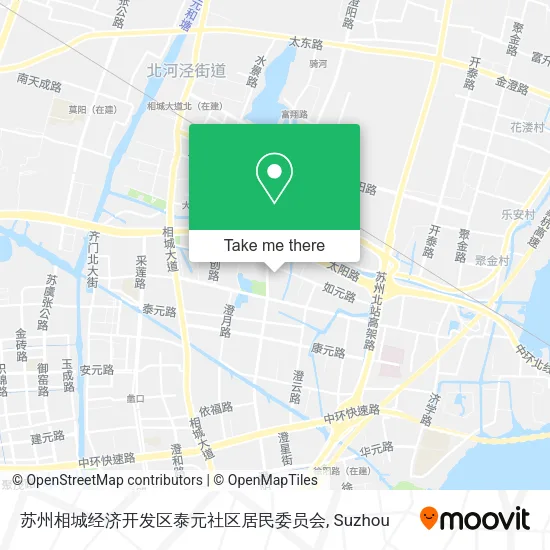 苏州相城经济开发区泰元社区居民委员会 map