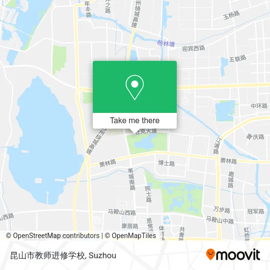 昆山市教师进修学校 map