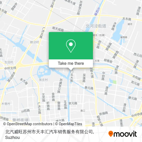 北汽威旺苏州市天丰汇汽车销售服务有限公司 map