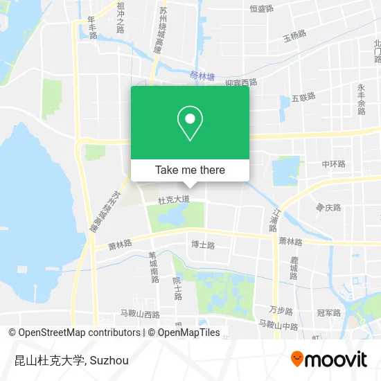 昆山杜克大学 map