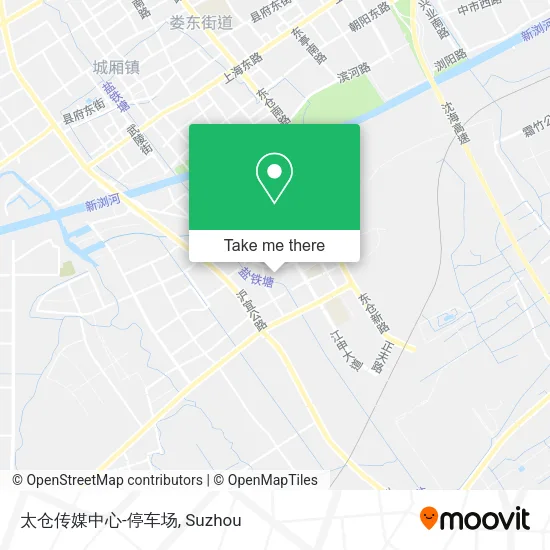 太仓传媒中心-停车场 map