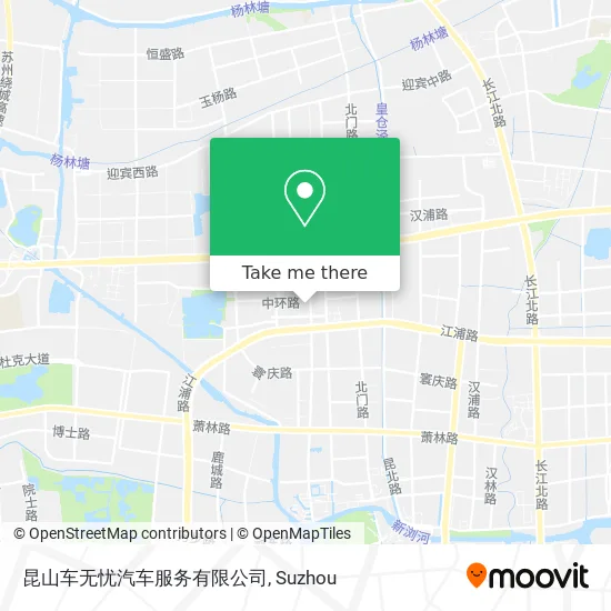 昆山车无忧汽车服务有限公司 map
