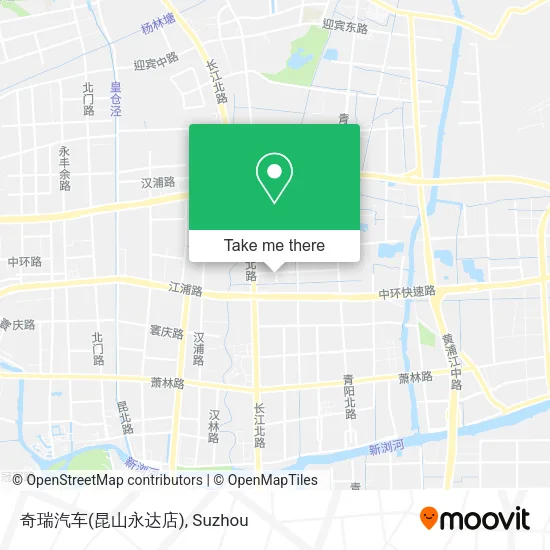 奇瑞汽车(昆山永达店) map