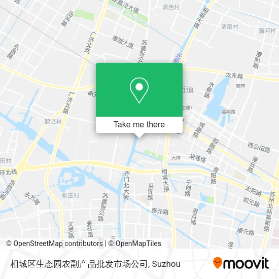 相城区生态园农副产品批发市场公司 map