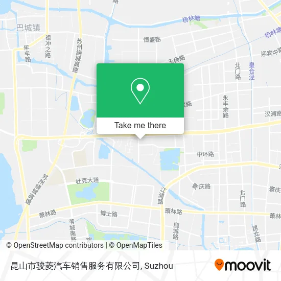 昆山市骏菱汽车销售服务有限公司 map