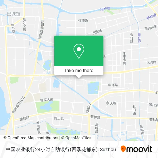 中国农业银行24小时自助银行(四季花都东) map