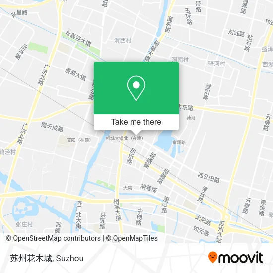 苏州花木城 map