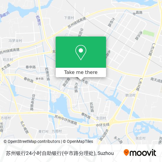 苏州银行24小时自助银行(中市路分理处) map