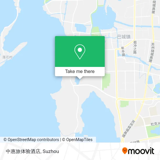 中惠旅体验酒店 map