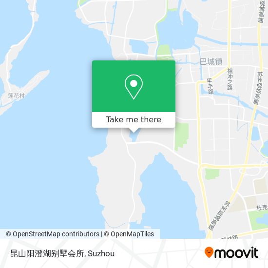 昆山阳澄湖别墅会所 map