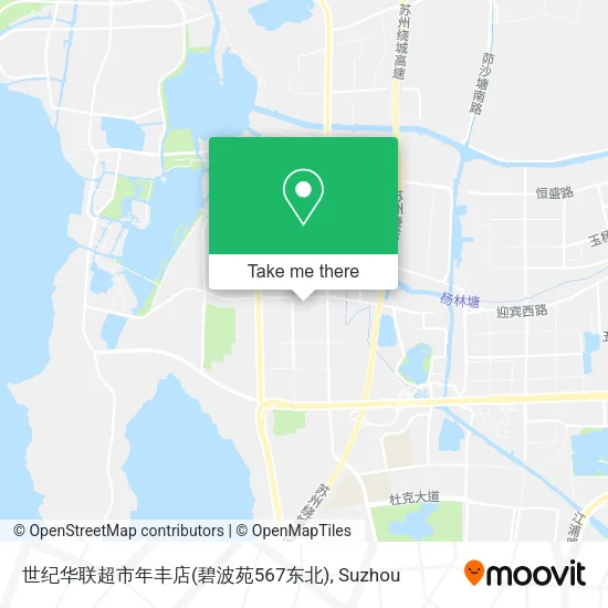 世纪华联超市年丰店(碧波苑567东北) map