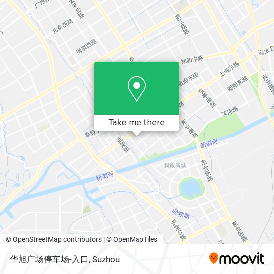 华旭广场停车场-入口 map
