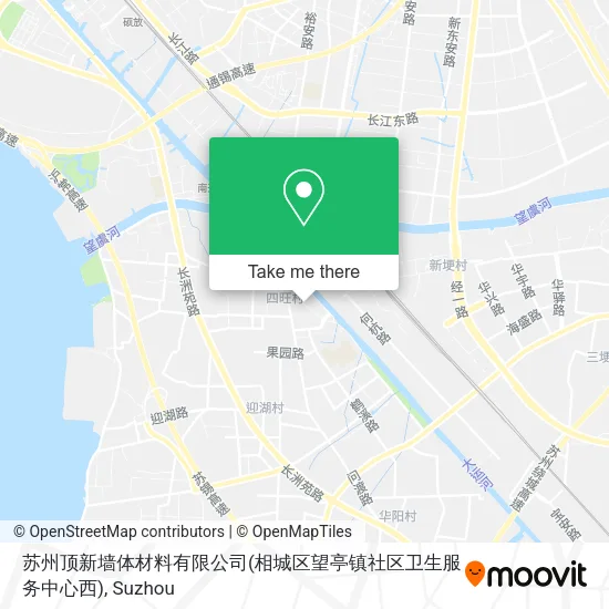 苏州顶新墙体材料有限公司(相城区望亭镇社区卫生服务中心西) map