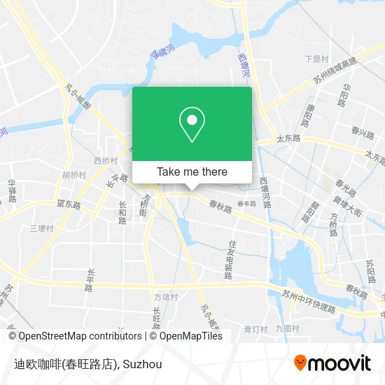 迪欧咖啡(春旺路店) map