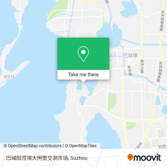 巴城阳澄湖大闸蟹交易市场 map
