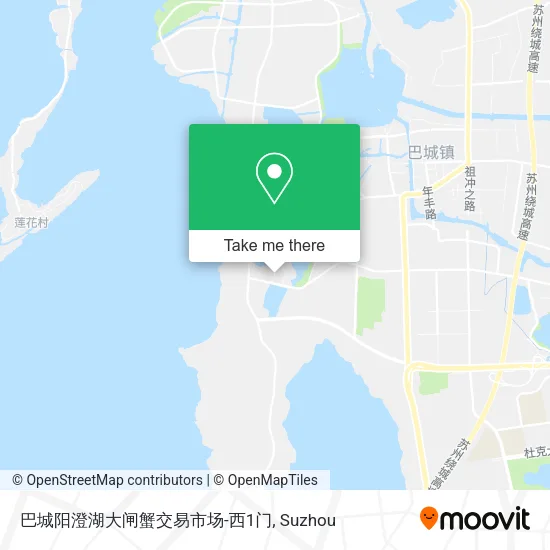巴城阳澄湖大闸蟹交易市场-西1门 map