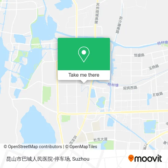 昆山市巴城人民医院-停车场 map
