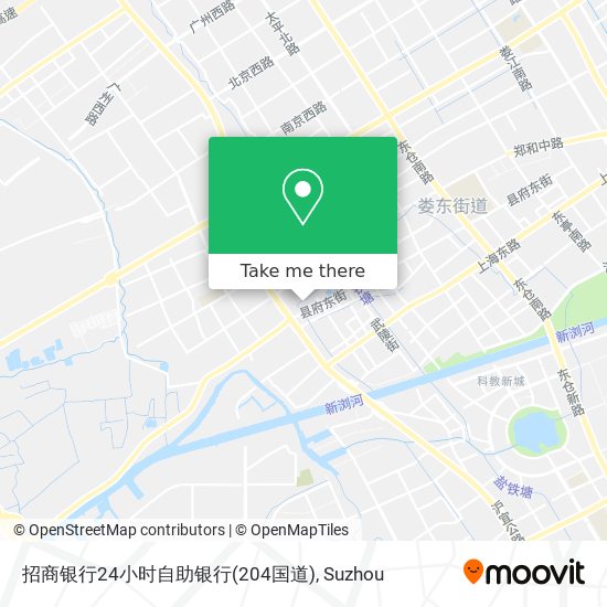 招商银行24小时自助银行(204国道) map