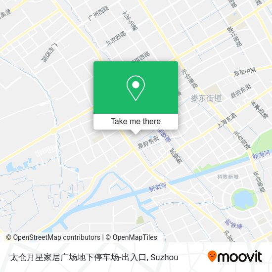 太仓月星家居广场地下停车场-出入口 map