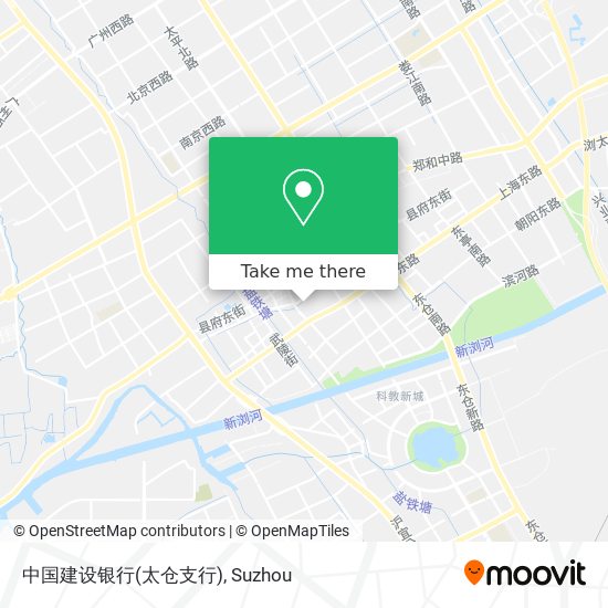 中国建设银行(太仓支行) map