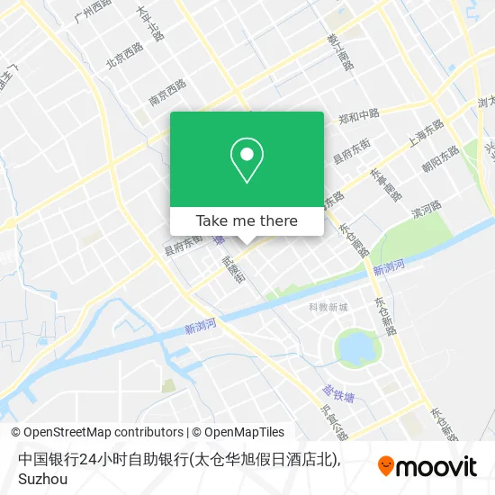 中国银行24小时自助银行(太仓华旭假日酒店北) map