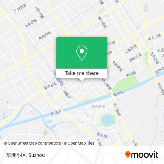 东港小区 map