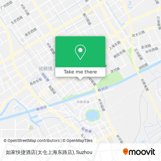 如家快捷酒店(太仓上海东路店) map