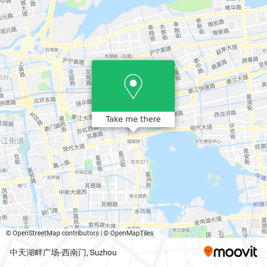 中天湖畔广场-西南门 map