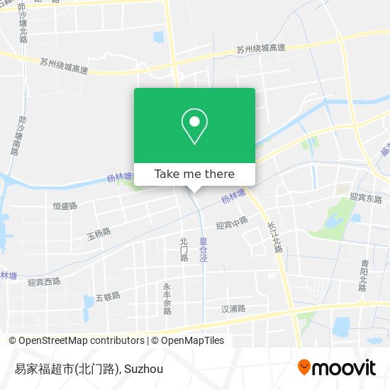 易家福超市(北门路) map