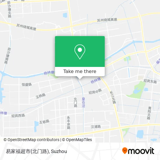 易家福超市(北门路) map