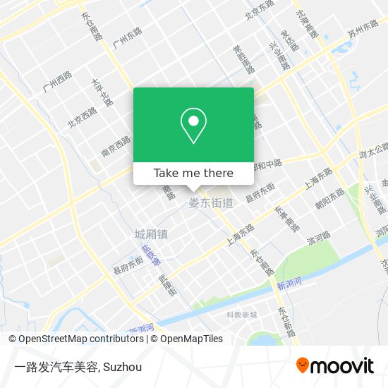一路发汽车美容 map