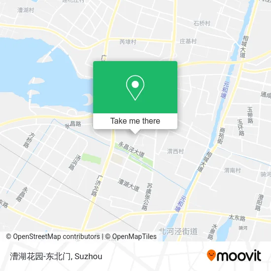 漕湖花园-东北门 map