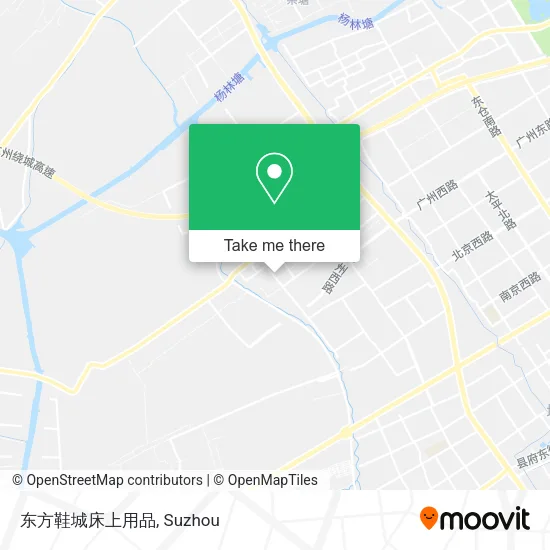 东方鞋城床上用品 map