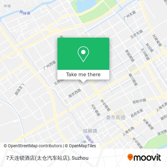 7天连锁酒店(太仓汽车站店) map