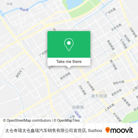太仓奇瑞太仓鑫瑞汽车销售有限公司直营店 map