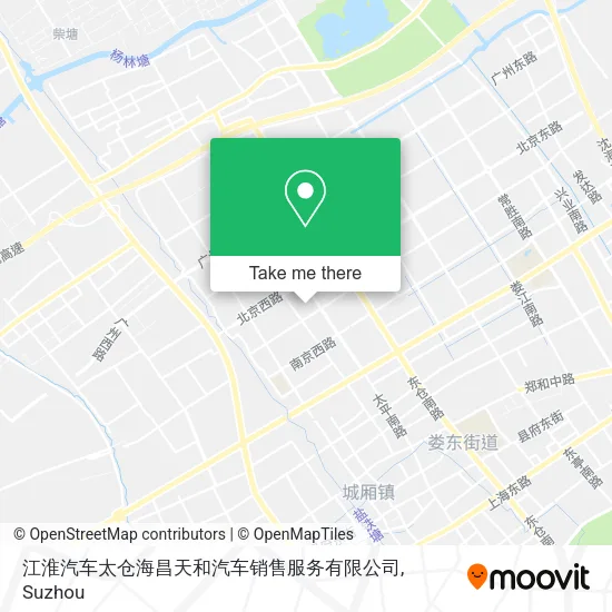 江淮汽车太仓海昌天和汽车销售服务有限公司 map