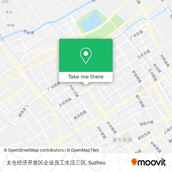 太仓经济开发区企业员工生活三区 map
