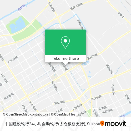 中国建设银行24小时自助银行(太仓板桥支行) map